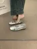 Verano 2026 Nuevos Zapatos de Mujer de Boca Baja de un Solo Color Versátiles de Suela Plana Puntera Cuadrada Cómodos Mocasines Zapatos de Abuela Color Sólido Casual de Moda