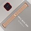 Adequado para Apple Watch cinta padrão de escama de peixe pulseira de relógio de metal iwatch8-1 geração SE pulseira de relógio em estoque atacado