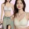 Sujetador fino de verano sin aros para mujer, sin costuras, con un hermoso diseño en la espalda, lencería estilo camiseta, directamente de fábrica