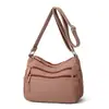 Bolso cruzado de un solo hombro para mujer, bolso para mujer con múltiples bolsillos, bolso bandolera, bolso con cremallera multicapa, gran capacidad, bolso cuadrado pequeño casual