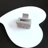 Grampo de Cabelo Quadrado de 4cm para Mulheres, Mais Vendido Transfronteiriço, Presilha de Garra de Cor Gradiente de Tamanho Médio para Rabo de Cavalo Alto Semi-Preso, Presilha Tubarão