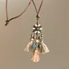 Collar Largo de Alta Gama Hecho a Mano Estilo Coreano Ins Temática Oceánica Estrella de Mar, Cadena para Suéter Retro Ajustable de Nicho