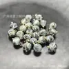 Cheongsam de Vidrio Teñido al Agua Estilo Chino con Botones de Patrón de Piedra, Hanfu Estilo Chino de Jade Sintético Traje Tang Botones Redondos Retro