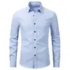 Camisas casuales de manga larga para hombre, estilo europeo y americano, transfronterizas, nuevas, directas de fábrica, disponibles para dropshipping