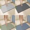 Alfombra de Piso Sólida Simple, Alfombra de Piso de Silicona Multiforma para Barro de Algas, Alfombra Antideslizante de Baño de Secado Rápido y Absorbente de Agua, Felpudo a Prueba de Viento