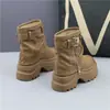 Tacones Súper Altos 2026 Nuevas Botas de Moda con Suela Gruesa de Corte Bootcut Botines Cortos Zapatos de Mujer Otoño Invierno Aumento de Altura para Personas Bajas Botines Cortos