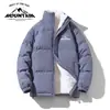 Tendencia de Moda de Invierno Unisex Abrigo de Algodón con Cuello Alto para Hombre Casual Forrado de Polar Cálido Abrigo de Algodón para Pareja con Imágenes para Personalización