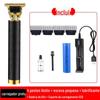 Cortador de cabelo elétrico transfronteiriço malha de cabeça de óleo cortador elétrico em forma de T escultura de dentes calvície cortador de cabelo USB cabeça de óleo elétrico Clipper