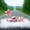 Set de Adornos para Coche de Corona Seleccionados Cuidadosamente, Decoraciones de Perfume para Interior de Modelo de Coche, Regalo de Cumpleaños para Amigas