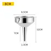 Venta al por mayor de fábrica Embudo de Acero Inoxidable Casero Engrosado Colgante Vertedor de Aceite de Cocina con Malla Filtrante Boca Grande Embudo Grande