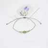 Pulseira artesanal de pedra de cristal natural mais vendida internacionalmente, pulseira fina com contas em fio colorido, estilo pequeno e fresco, perfeita para melhores amigas