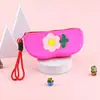 Bolsa de silicone para óculos transfronteiriça atacado, bolsa de armazenamento portátil, estojo para óculos, capa protetora de óculos de sol feminina, porta-moedas