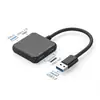 Estação de acoplamento tipo c transfronteiriça hub mini usb-c multifuncional USB 3.0HUB divisor um para quatro