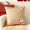 Funda de almohada floral festiva de dibujos animados, funda de almohada para sofá, funda de almohada para habitación modelo de hotel, funda de almohada para respaldo de cama