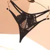 Tanga para Mujer Sexy Sin Costuras Encaje Transparente Calado Tentación Algodón Puro Entrepierna 2025 Nuevo Moño Cintura Baja Pantalones T