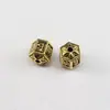 Cuentas Espaciadoras de Seis Caracteres de Aleación Imitación Plata Hexagonales de Escritura Sueltas Venta al por Mayor Accesorios para Joyería de Pulsera Collar Colgante DIY