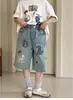 Camiseta de Manga Corta para Niñas Little Red Fish Verano 2026 Nuevo Estilo Top Holgado con Pedrería para Niñas Atuendo Padre-Hijo Ropa Infantil