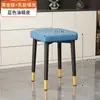 Silla de Comedor de Lujo Nórdico Ligero, Taburete para Uso Doméstico con Respaldo, Silla Simple para Tocador, Silla de Comedor de Hierro de Lujo Ligero para Restaurante Hotel