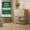 Armário de revistas com porta basculante estilo tronco de árvore Estante estilo japonês Estante com prateleiras Armário com gavetas Armário lateral para sala de estar Armário de armazenamento para entrada Armário de armazenamento nórdico