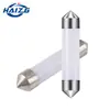 Luz LED de lectura para coche HAIZG 31/36/39/41mm punta doble tubo pasante COB cerámico luz de techo luz interior
