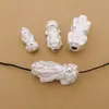 Prata de pé S999 3D prata dura lingote da sorte corajoso pulseira DIY feita à mão acessórios com contas materiais para joias