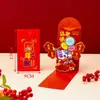 26 Envelopes Vermelhos do Ano do Cavalo para Crianças, Envelopes Vermelhos Criativos 3D de Ano Novo para Bebê de Um Ano e Criança de Dez Anos, Pacotes Vermelhos com Designs de Mil Yuan