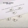 Joyería de Joyas con Lazo Blanco Perla de Nuevo Estilo Francés, Joyería para Uñas Simple y Versátil de Atmósfera Invernal Rojo Cinabrio