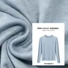 Camiseta de Manga Larga para Mujer Lyocell+Lana Tencel, Nuevo Estilo Otoño 2026, Top Delgado y Suave con Hombros Normales