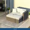 Edificio de oficinas con patio exterior área de recepción centro de ventas sofá redondo silla de ratán para exteriores negociación sofá grande combinado