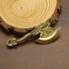 Anbai tallado hueco pueblo casa tesoro hacha adornos grifo hacha boda hacer bendición mudanza artesanías