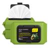Toalla limpiadora de aguacate, toallitas limpiadoras desechables, limpieza facial suave, toalla portátil para lavado facial