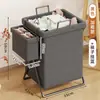 Cesta de ropa sucia con tapa, cesta de almacenamiento de ropa sucia plegable, cesta de lavandería para baño, cesta de almacenamiento de ropa de gran capacidad para baño