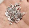 Espaçador Quadrado de Latão Puro Espaçadores Triangulares Contas Quadradas Acessórios DIY Contas Soltas Prata Quebrada Materiais Manuais DIY