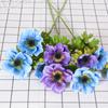 Simulación de 3 cabezas de girasol, flores de simulación de boda, auditorio de bodas, fila de flores, guía de camino, flores de seda, diseño de hotel, flores falsas