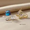 Brincos Europeus e Americanos Exagerados de Girassol com Pérolas Incrustadas de Diamante, Geométricos, Metálicos, Irregulares