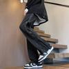 Pantalones Vibe estilo americano Cachorros callejeros Guapo Lateral Doble cremallera Estilo funcional Pantalones Rusk Sentido del diseño para hombre Pantalones rectos atrapados