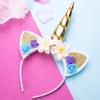 Diadema de Flores de Unicornio de Fantasía Popular Regalo de Cumpleaños para Niños Diadema Accesorio para el Cabello para Niñas y Bebés Juguete de Moda