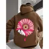 Moletom com Capuz Transfronteiriço Exportação Moda Masculina Estampa de Flores Grandes Wish Amazon Temu One