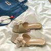 Sandalias de Cuña con Punta Abierta de Nuevo Estilo Coreano con Decoración Floral para Mujer, Primavera/Verano 2026, Comercio Transfronterizo