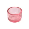 Taza de Vela de Pared Gruesa con Patrón Vertical Cena Romántica a la Luz de Velas Nórdica Portavelas para el Hogar Casa de Huéspedes Decoración del Hogar