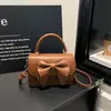 Diseño de Nicho Elegante Lazo Otoño 2026 Nueva Moda Textura de Alta Calidad Versátil Bolso Cuadrado Pequeño Cruzado de Un Hombro