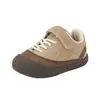 Sapatos esportivos infantis para trilha, sapatos casuais de primavera e outono para meninos, tênis para meninas com fecho de velcro, color block, design moderno estilo coreano