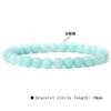 Pulsera unisex sencilla de alta gama para viajeros, con cuentas de piedra calientes de 6 mm transfronterizas de Europa y Estados Unidos, cuerda elástica para hombre y mujer que combina con todo.