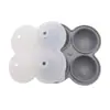 Suministro Exclusivo Transfronterizo de Moldes de Silicona para Cubitos de Hielo, Moldes para Cubitos de Hielo de Whiskey para 4 y 6 Bolas de Hielo, Caja Doméstica para Hacer Cubitos de Hielo
