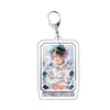 Acuerdo periférico de animación Neverland llavero acrílico colgante transparente joyería transparente linda