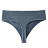 Tanga de comercio exterior transfronterizo de Europa y Estados Unidos, cintura baja, hilo de algodón, entrepierna, sexy, color sólido, pantalones T, ropa interior deportiva de talla grande para mujer