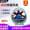 Ventilador de Exaustão de Fumaça Htf Industrial Baixo Ruído Fluxo Axial Ventilador de Exaustão de Fumaça de Incêndio Resistente a Altas Temperaturas à Prova de Explosão Ventilador de Exaustão de Fumaça de Dupla Velocidade
