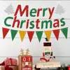 Guirnalda de papel de Navidad banderines de letras decoración de fiesta pancarta suministros banderas colgantes banderas de Navidad personalizadas