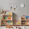 Estante Infantil de Chão Porta Livros Ilustrados Quarto Infantil Estante de Leitura Doméstica Prateleira de Armazenamento para Bebê Estante Pequena Simples de Madeira Maciça