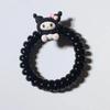 Sanrio nuevo anillo para el cabello de dibujos animados línea telefónica pequeña banda de goma ins lindo dulce niña cuerda para el cabello tocado